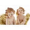COPPIA ANGELI ANGELO RESINA 2 ASS. h.13,5 CM MERRY CHRISTMAS NATALE