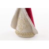 ANGELO RESINA VELLUTO ROSSO 13x9,5xh.28,5 CM MERRY CHRISTMAS NATALE