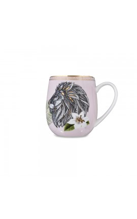 Bomboniera Matrimonio Comunione Cresima Compleanno Tazza Mug Leone Animalier Henriette