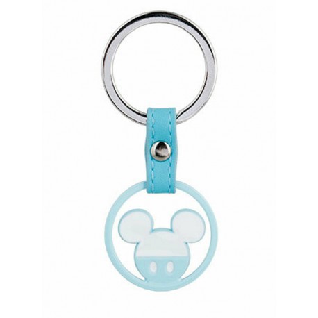 Disney Portachiavi Topolino Mickey  in Metallo Celeste