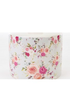 Bomboniera Matrimonio Profumatore Diffusore Pink & roses Porcellana Floreale Con Box