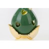 Bomboniera Matrimonio Diffusore Profumatore Pomo Pumo Porcellana Led Verde e Oro Con Box