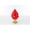 Bomboniera Matrimonio  Pigna Led Porcellana Rosso h.25 Cm