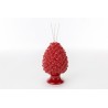 Bomboniera Matrimonio Profumatore Diffusore Pigna Rossa Porcellana Con Box