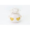 Bomboniera Matrimonio Profumatore Diffusore  Cuori Oro Led Porcellana Con Box