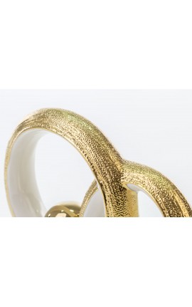 Bomboniera Matrimonio Cerchi Porcella Oro