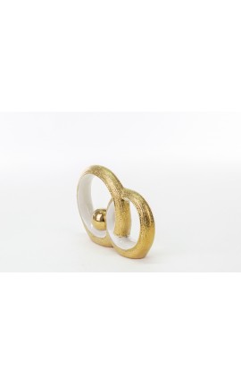 Bomboniera Matrimonio Cerchi Porcella Oro