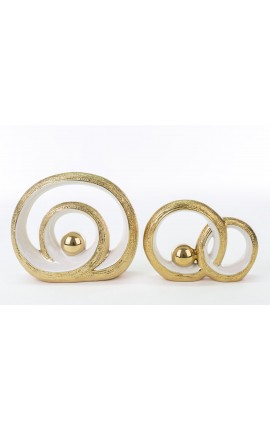 Bomboniera Matrimonio Cerchi Porcella Oro