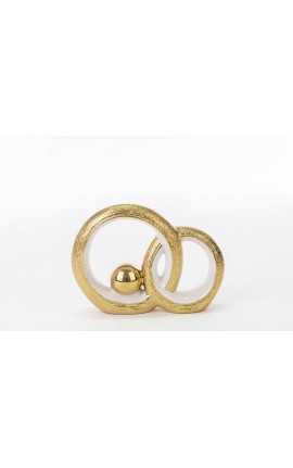 Bomboniera Matrimonio Cerchi Porcella Oro