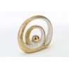 Bomboniera Matrimonio Cerchi Porcella Oro H.18 Cm