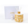 Bomboniera Matrimonio Profumatore Diffusore Porcellana Decoro Oro Con Box