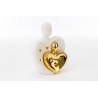 Bomboniera Matrimonio Coppia Sposi Led Bianco e Oro Con Box