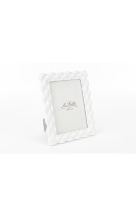 Bomboniera Matrimonio Portafoto Resina Bianco 17,5x23 cm int.13x18 Cm