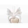 Bomboniera Matrimonio Profumatore Diffusore Farfalla Cuore Led Porcellana Con Box