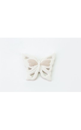 Bomboniera Matrimonio Battesimo Comunione Farfalla Calamita Magnete Porcellana