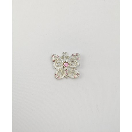Farfalla Metallo Rosa Acc.