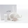 Bomboniera Battesimo Nascita Compleanno Profumatore Diffusore Elefante Elefantino Porcellana Con Box
