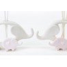 Bomboniera Matrimonio Profumatore Diffusore Elefante Elefantini Porcellana Bimba Rosa 2 Ass. Con Box