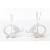 Bomboniera Matrimonio Profumatore Diffusore Elefante Elefantini Porcellana Bimba Rosa 2 Ass. Con Box