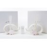 Bomboniera Matrimonio Profumatore Diffusore Elefante Elefantini Porcellana Bimba Rosa 2 Ass. Con Box