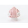 Bomboniera Battesimo Nascita Compleanno Pomo Elefante Elefantino Porcellana Rosa h.8 Cm