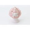Bomboniera Battesimo Nascita Compleanno Pomo Elefante Elefantino Led Porcellana Rosa h.13 Cm